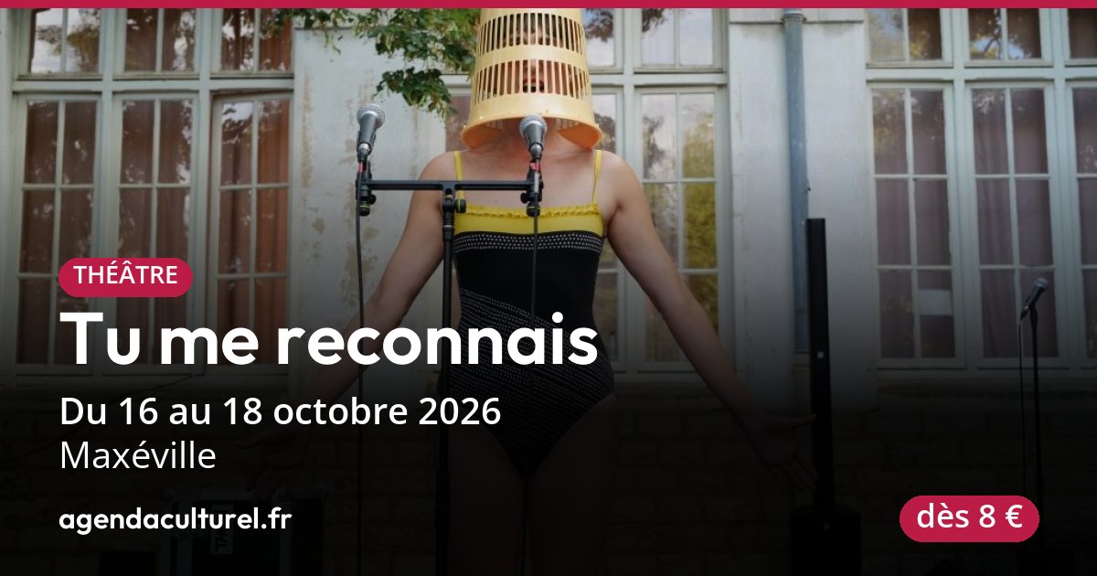 Tu me reconnais à Maxéville du 16 au 18/10/2026, spectacle