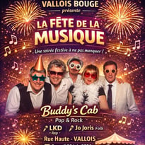 Buddy's Cab (pop & rock), LKB (rap) et Jo Joris (folk)