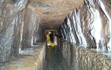 Visite d'un ancien aqueduc souterrain pour les journées du patrimoine