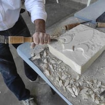 Atelier de sculpture sur pierre