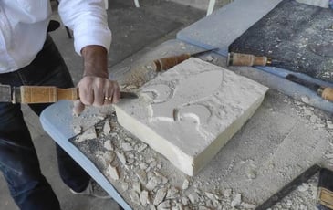 Atelier de sculpture sur pierre