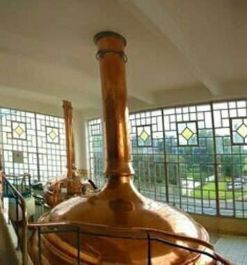 Démonstration de brassage au sein du musée