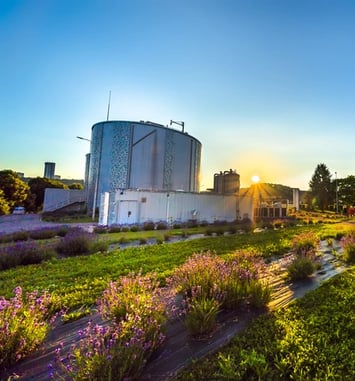 Visite de la station de traitement des eaux usées de la Métropole du Grand Nancy (à Maxéville, 54)