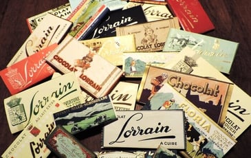 Histoire et univers graphique de la marque Le chocolat lorrain