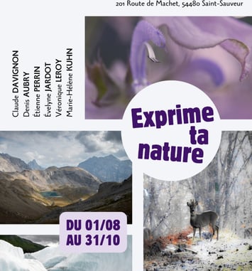 Exprime ta nature - Exposition photographique en intérieur et en extérieur
