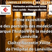 Galerie des portraits des médecins qui ont marqué l'histoire de la médecine à Lunéville