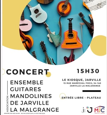 Concert annuel de l’Ensemble Guitares Mandolines de Jarville la Malgrange