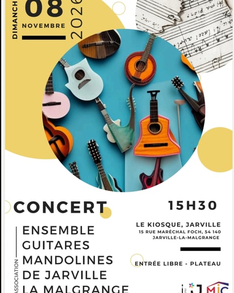 Concert annuel de l’Ensemble Guitares Mandolines de Jarville la Malgrange