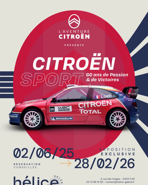 Exposition - Citroën Sport, 60 ans de passion et de victoires