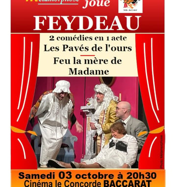 Théâtre - Métamorphose joue Feydeau