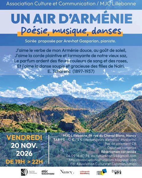 Soirée passion sur l'Arménie