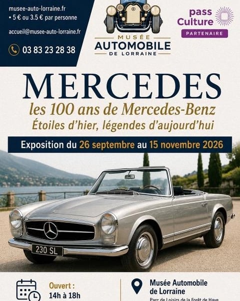 Exposition automobile - Mercedes, les 100 ans de Mercedes-Benz